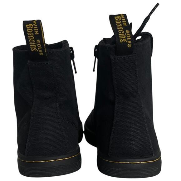 Dr. Martens Junior Marley Black Canvas Casual Boots size 13 - Picture 5 of 6